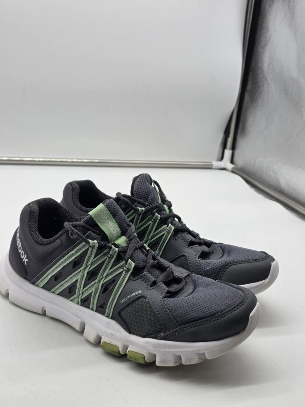 Reebok Shoes Womens Size 8 Gray Mesh YourFlex Running Athletic Sneakers